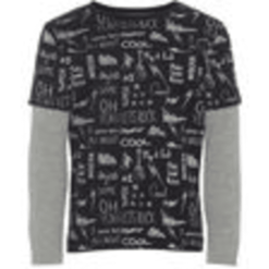 Name It Boys Langarmshirt Nmmolando Schwarz