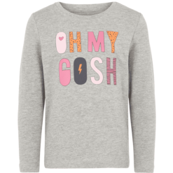 Name It Girls Langarmshirt Vixi Grey Melange
